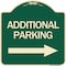 Signmission Additional Parking Right Arrow Heavy-Gauge Aluminum Architectural Sign, 18" x 18", G-1818-24349 A-DES-G-1818-24349 - alternate 1